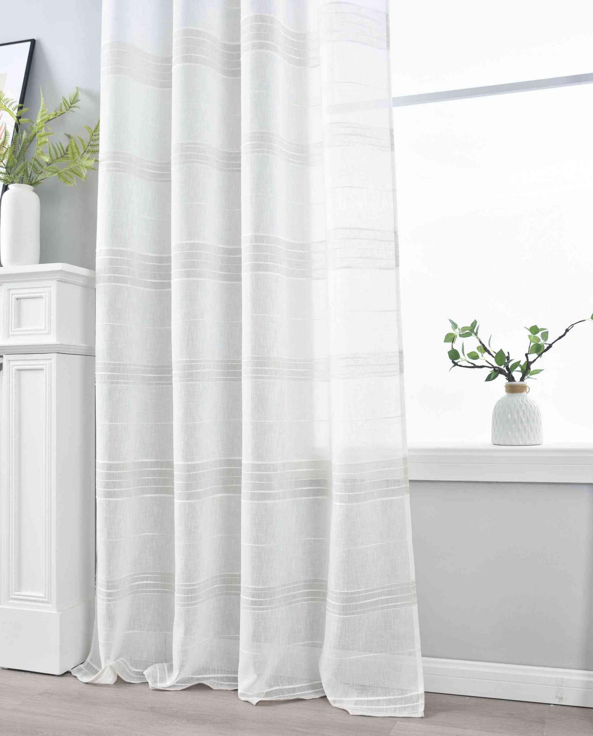 VORHANG 2ER SET »Frankfurt« HxB 245x140 cm Taupe - Taupe, Textil (140/245cm) - Gardinenbox