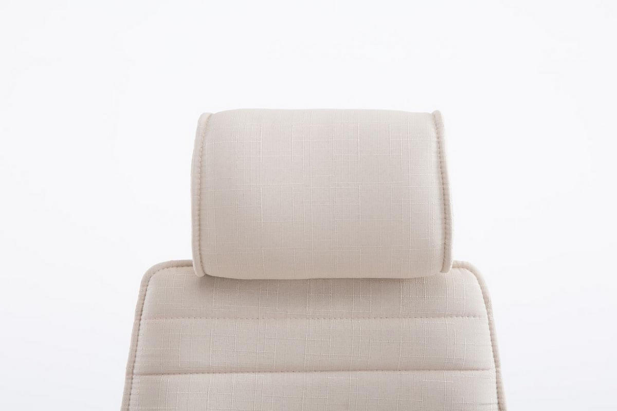 BÜROSTUHL Rocket Stoff Creme - Creme, Textil/Metall (60/128/67cm) - TPFLiving