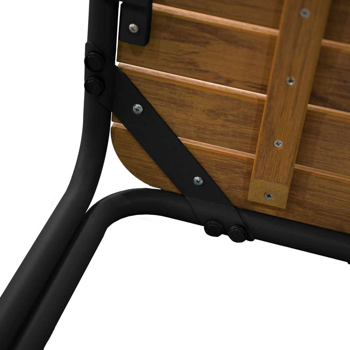 GARTENTISCH, Schwarz - Schwarz, Metall (70/70/73cm) - Oviala