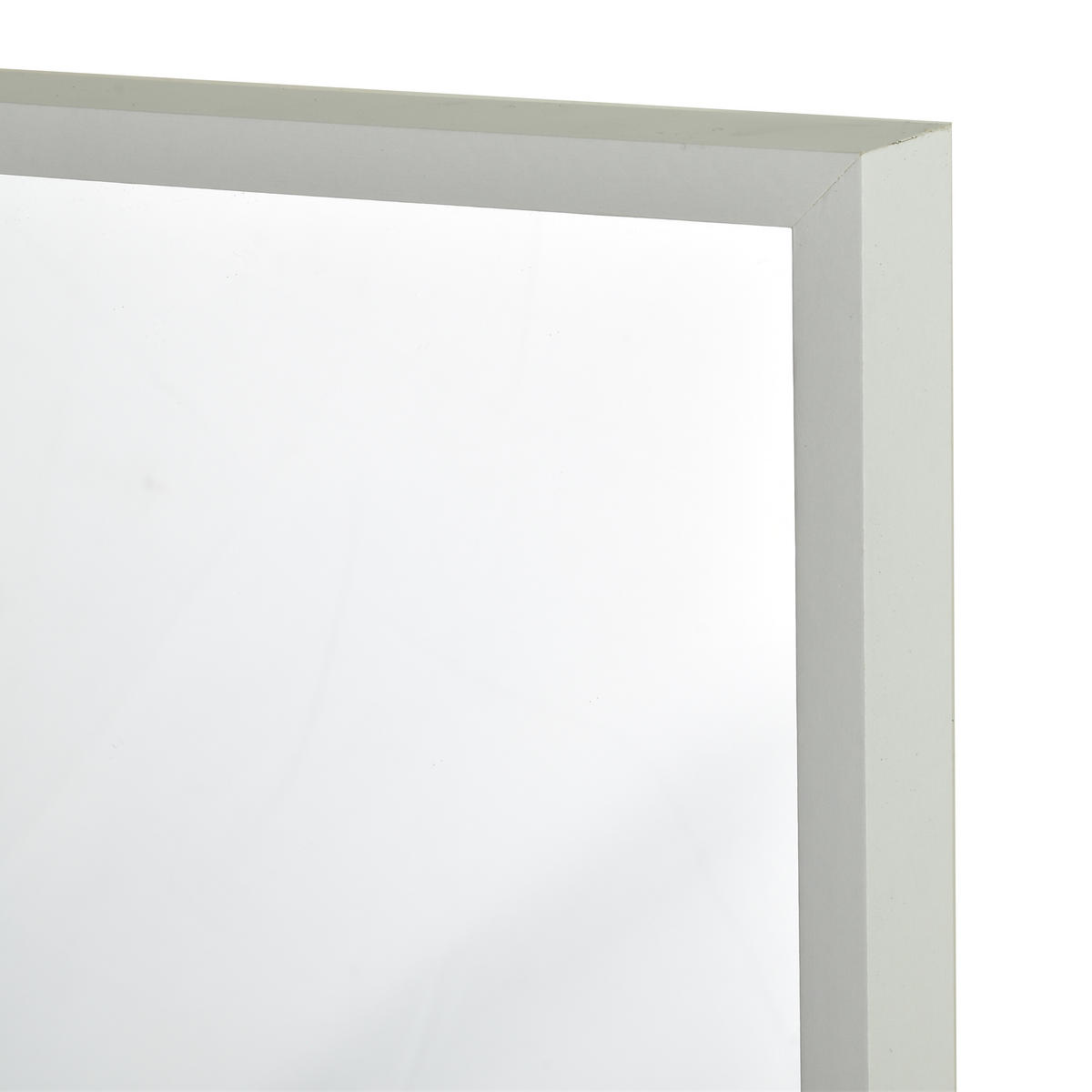 SPIEGEL Alexia weiß 40/3/50cm Glas - Weiß, Glas (40/50/3cm) - Mondex