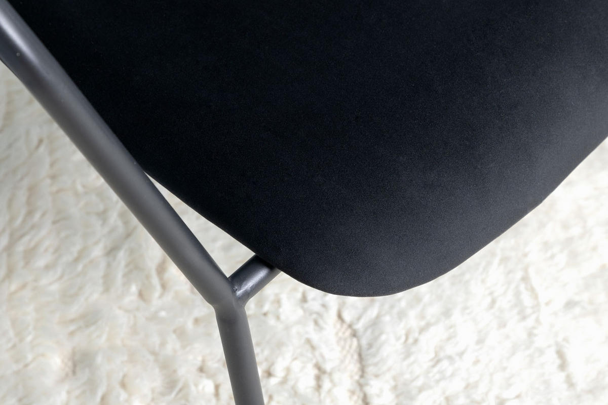 SESSEL schwarz - Schwarz, Holzwerkstoff (68/69/66cm) - ebuy24