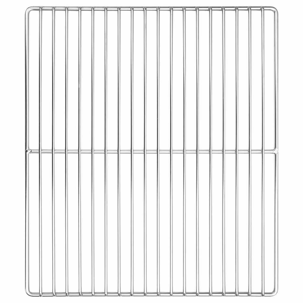 GRILLROST Silber 40/35 Cm Edelstahl - Silberfarben, Metall (35/40cm) - vidaXL
