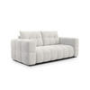 SOFA CLOUDI 2,5-Sitzer, creme - Creme/Schwarz, Holz/Textil (211/89/104cm) - Courtois Laville