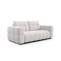 SOFA CLOUDI 2,5-Sitzer, creme - Creme/Schwarz, Holz/Textil (211/89/104cm) - Courtois Laville