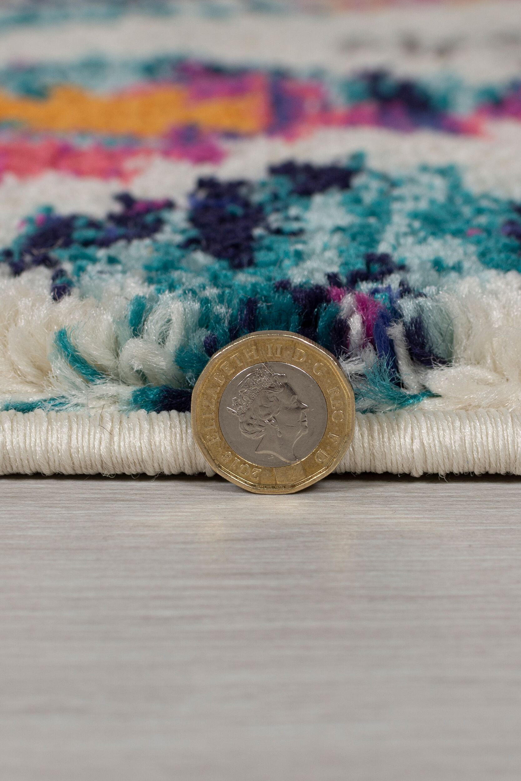 Thumbnail - Kadima Design Teppich, Mehrfarbig, Textil, Grafikmuster, Rechteckig, 80x150 cm, pflegeleicht, in verschiedenen Größen er...