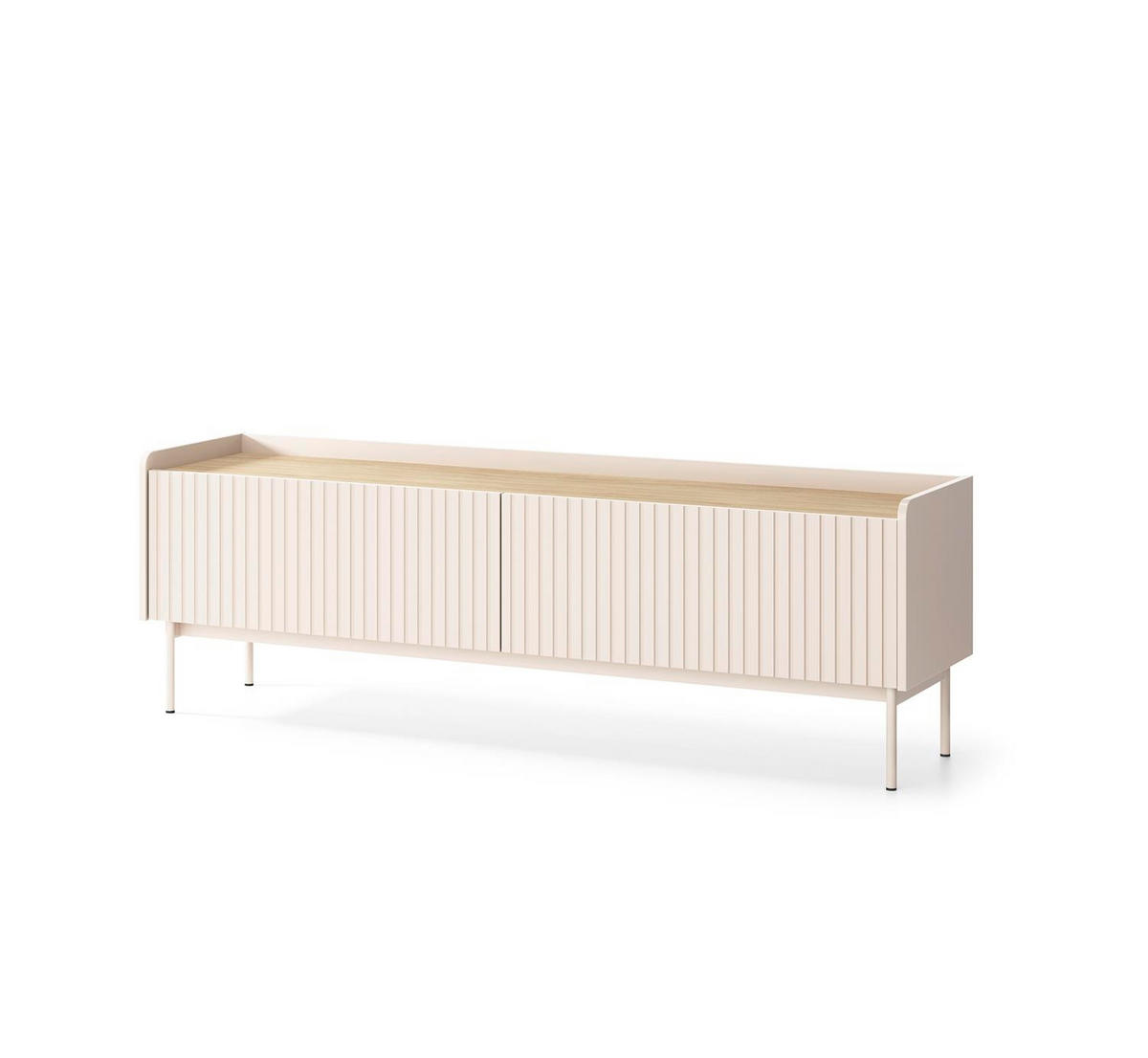 TV-SCHRANK Levant 153 Beige, Tv-Tisch - Beige, Holzwerkstoff (153/50/38cm) - Bettso
