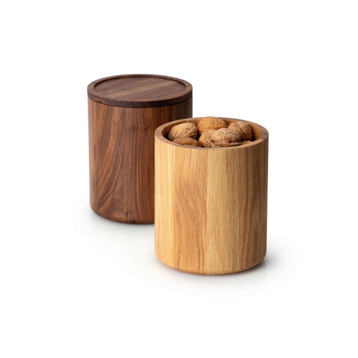 AUFBEWAHRUNGSDOSE, Eichenholz, Ø 13 x 16 cm, 4172 - Braun, Holz (15/15/15cm) - Continenta