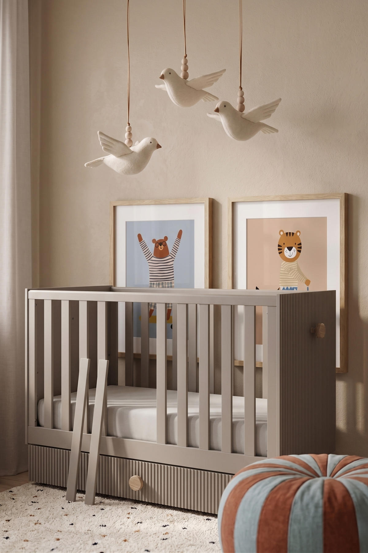 BABYBETT Bebella - Beige, Naturmaterialien (60/120cm) - kiki design