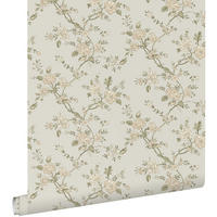 TAPETE Blumenmuster 50 x 900 cm - Blau, Papier (50/900cm) - ESTAhome