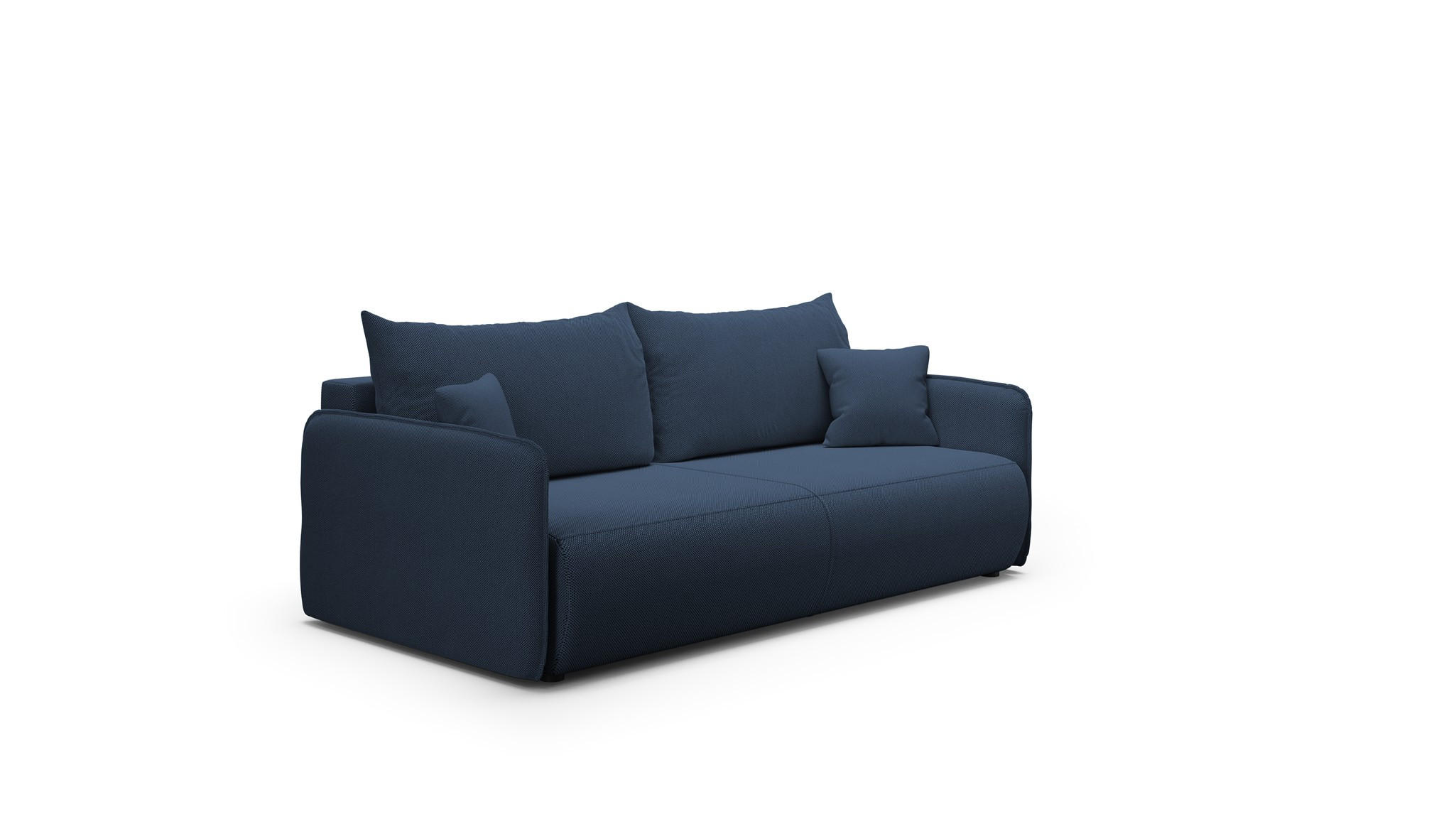 SCHLAFSOFA Calgary - Dunkelblau, Holzwerkstoff/Textil (216/86/105cm) - Fun Möbel