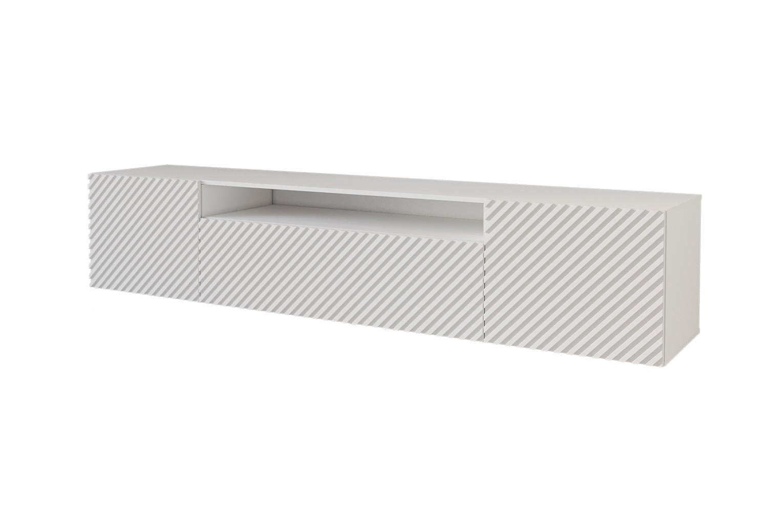 ALTDECOR LOWBOARD Weiß 200cm × 41cm × 40cm