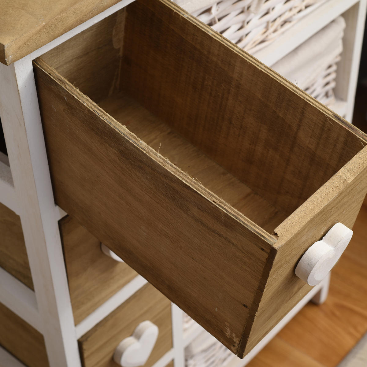 KOMMODE Weiß 30/51/71 cm - Weiß, Holz (30/71/51cm) - Mobili Rebecca