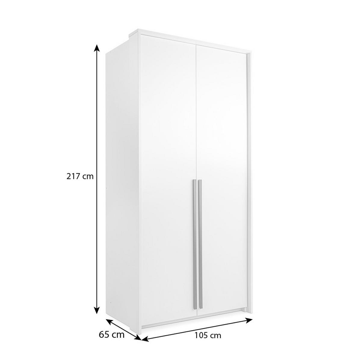 DREHTÜRENSCHRANK Giana mit 2 Türen, 105 cm, Eukalyptusfarbe - Eukalyptusholzfarben, Holzwerkstoff (105/217/65cm) - Beautysofa
