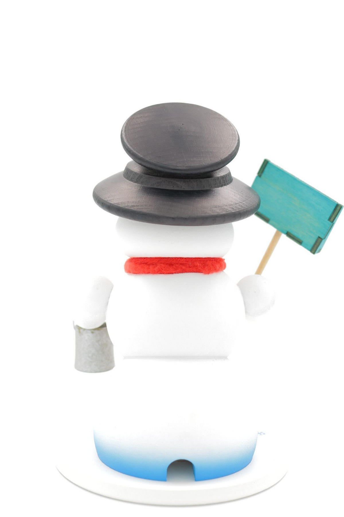 RAUCHFIGUR Schneemann Weiß Schneeschieber 19 cm - Multicolor, Holz (15/19/0.1cm)