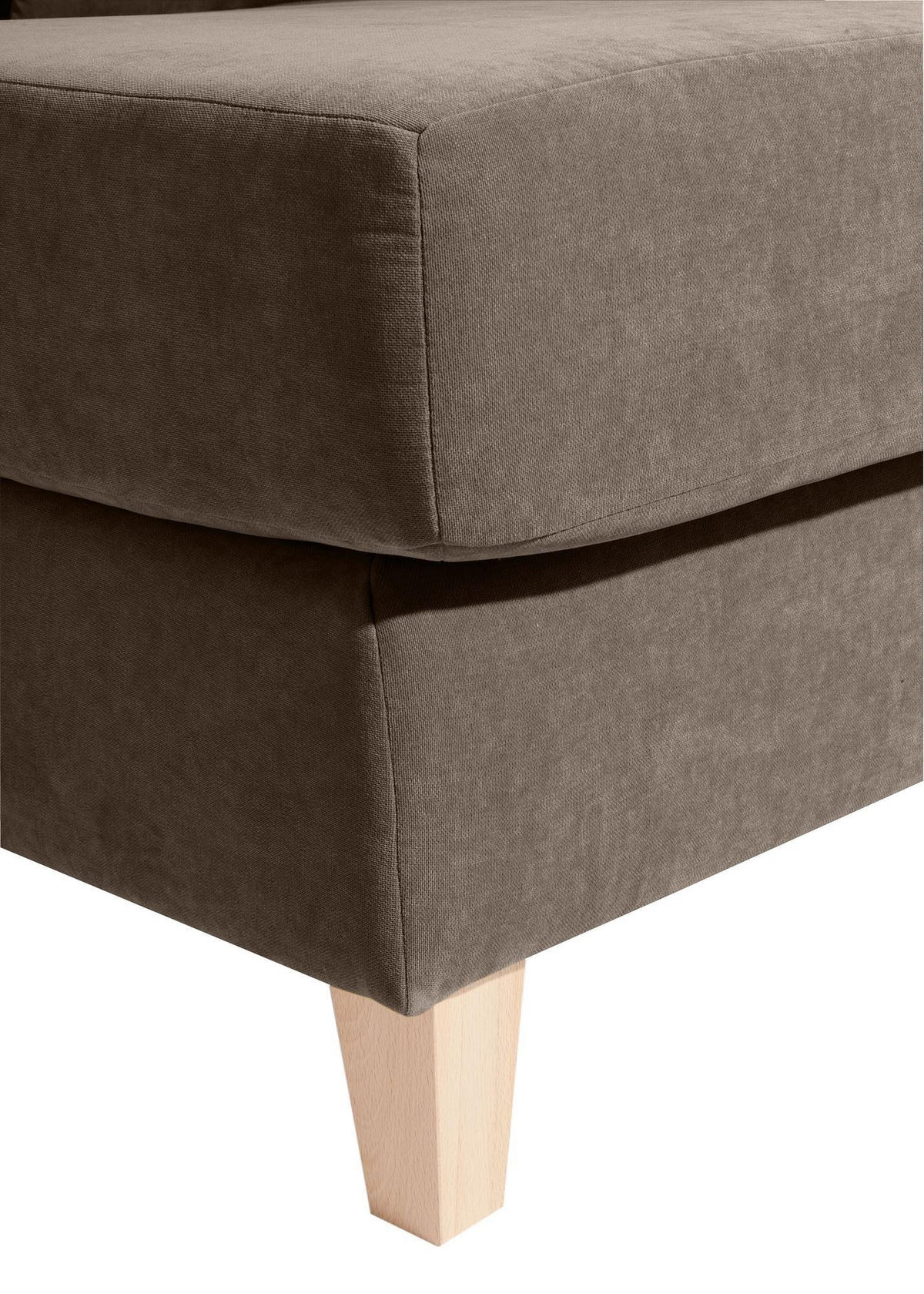 SESSEL XXL Karil Bezug Veloursstoff Buche natur / sahara - Buchefarben/Sahara, Kunststoff (136/107/142cm) - 58aufmkessel