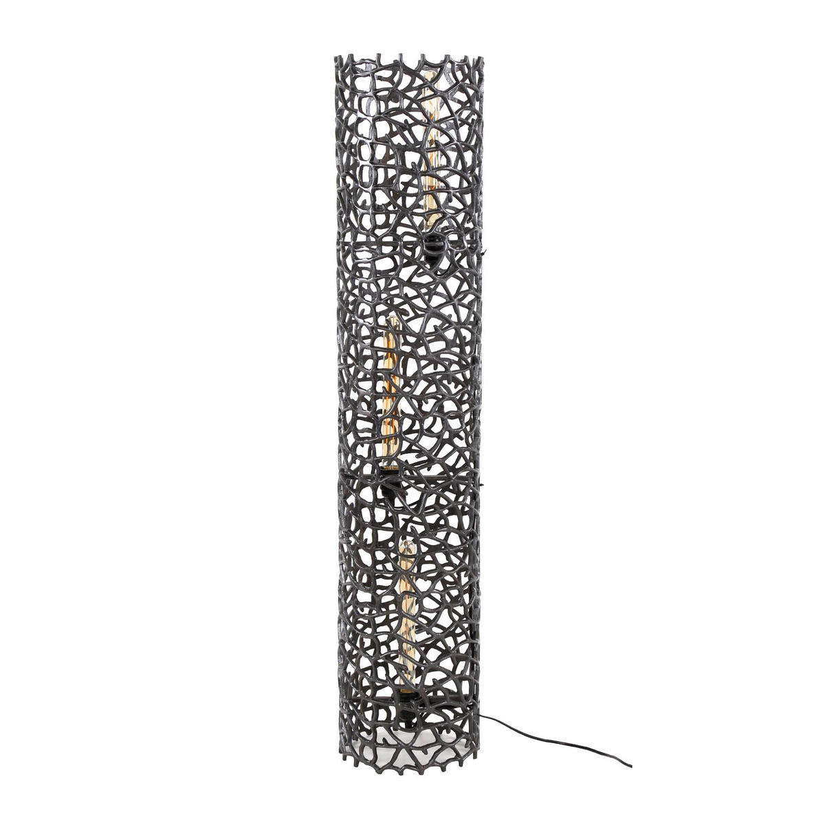 STEHLEUCHTE Weaver Schwarz 25/25/122 cm - Schwarz, Metall (25/25/122cm) - Hoyz Collection