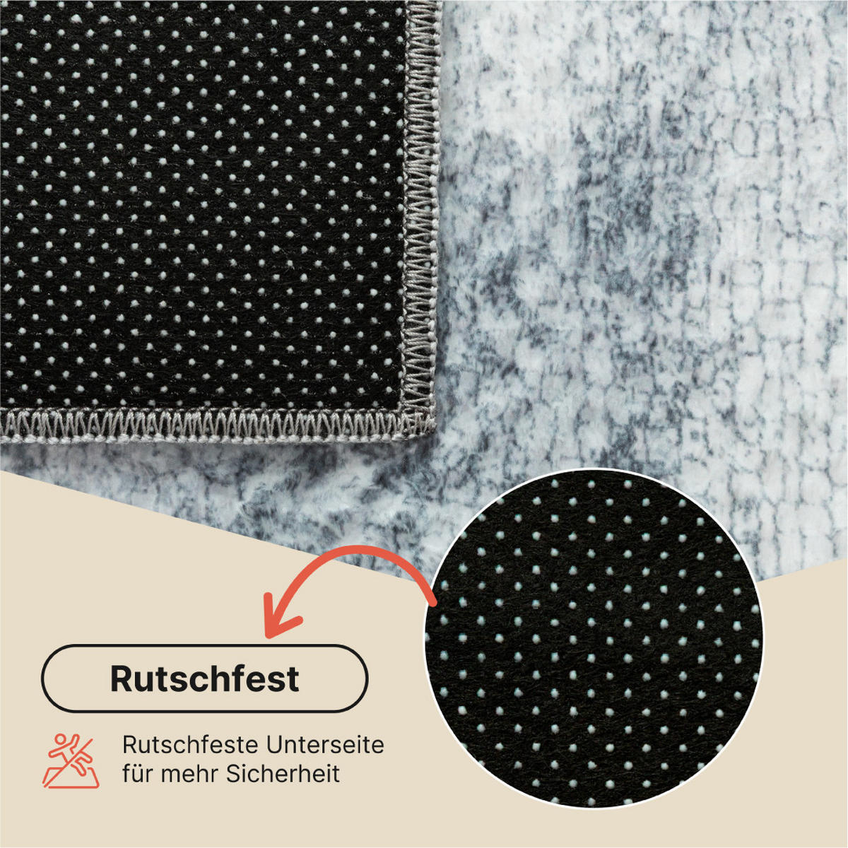 TEPPICH BARI Anthrazit 140/200 cm - Anthrazit, Textil (140/200cm) - Tapiso