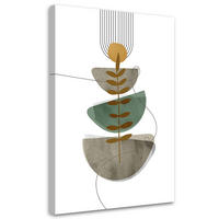 KUNSTDRUCK Beige 70/100 cm - Beige, Textil (70/100cm) - KUNSTLOFT