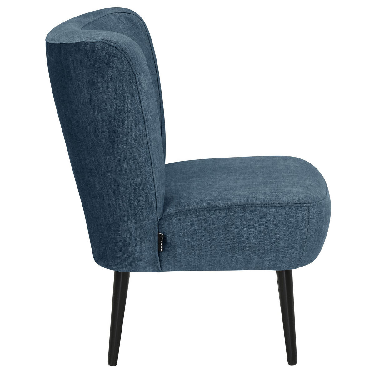 POLSTERSESSEL Kassi Samtvelours dunkelblau - Dunkelblau, Kunststoff (68/80/69cm) - 58aufmkessel