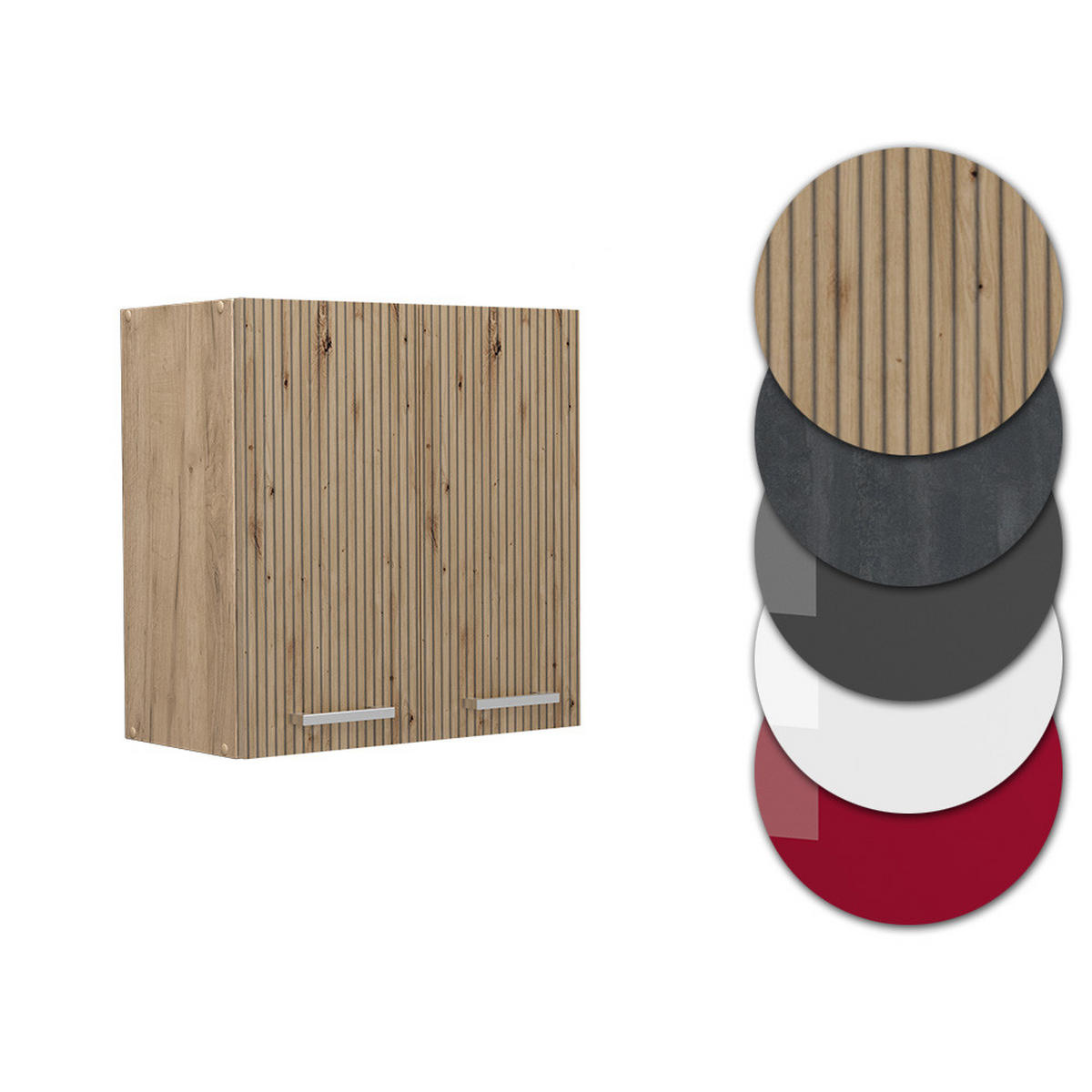HÄNGESCHRANK R-Line Artisan-Eiche 60 cm - Eiche Wotan/Eiche Artisan, Holzwerkstoff (60/60/31cm) - Vicco