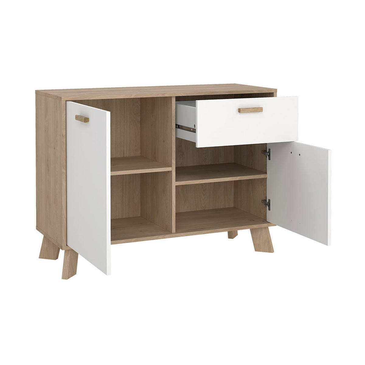 SIDEBOARD, Ikast, Eiche, Holzwerkstoff, 99 x 40 x 73 cm - Eichefarben, Holzwerkstoff (99/73/40cm) - ebuy24