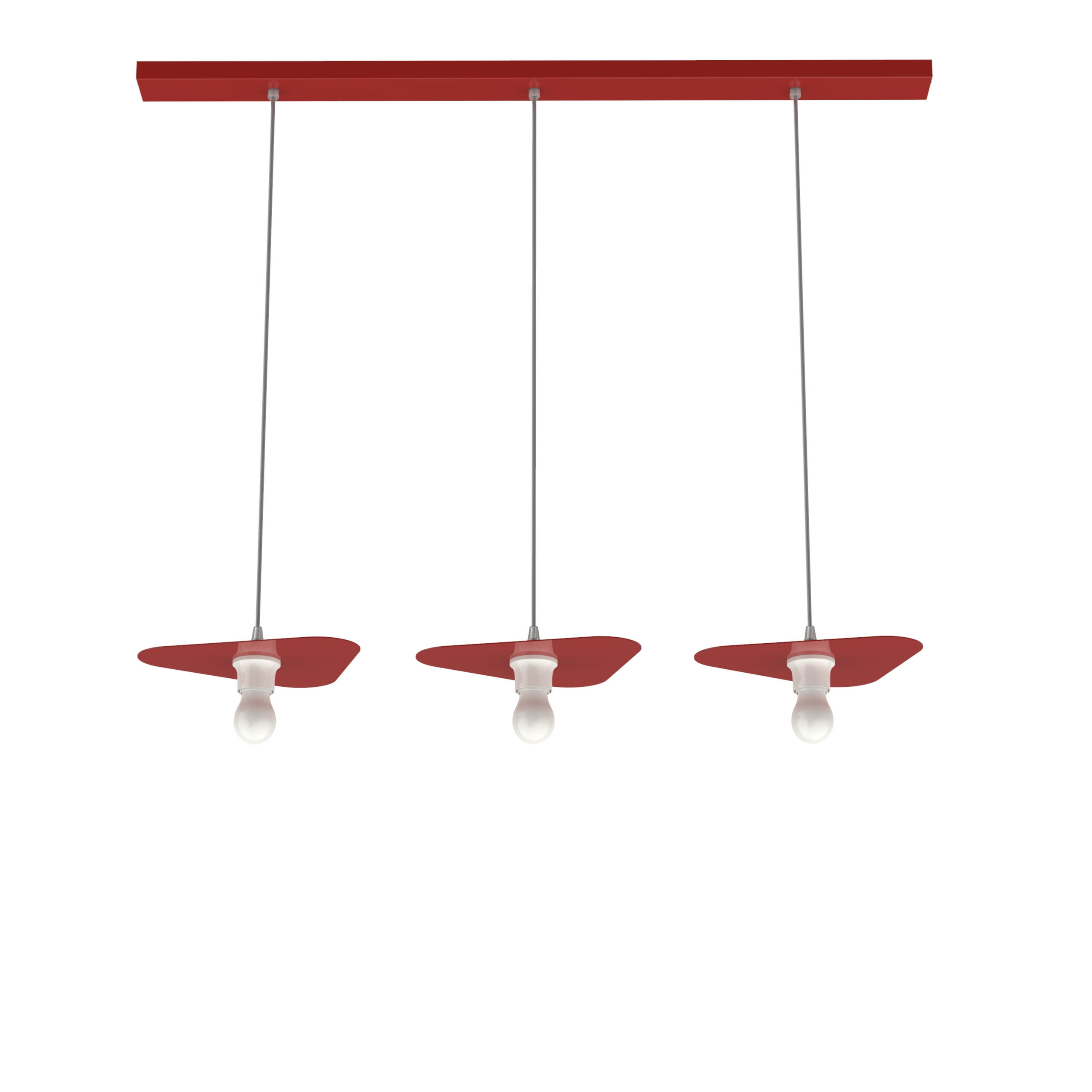 Lumicom Hängeleuchte Rot 30x7x25 cm