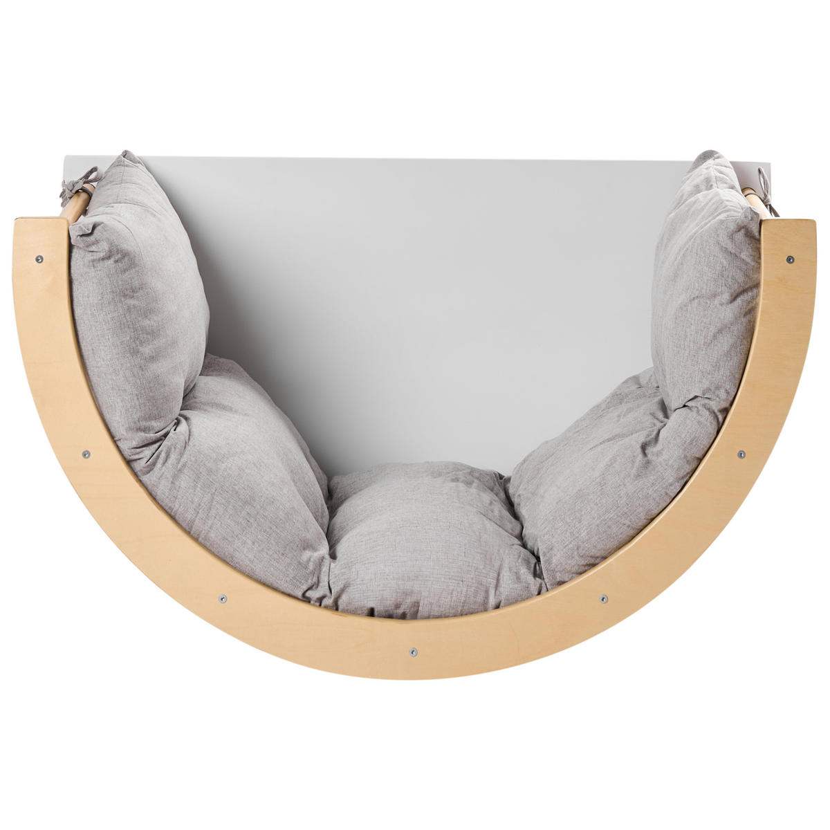 MULTIFUNKTIONALER Kletterbogen NIMBIN Kiefernholz Hellbraun Montessori - Hellbraun, Holz (100/48/51cm) - Beliani