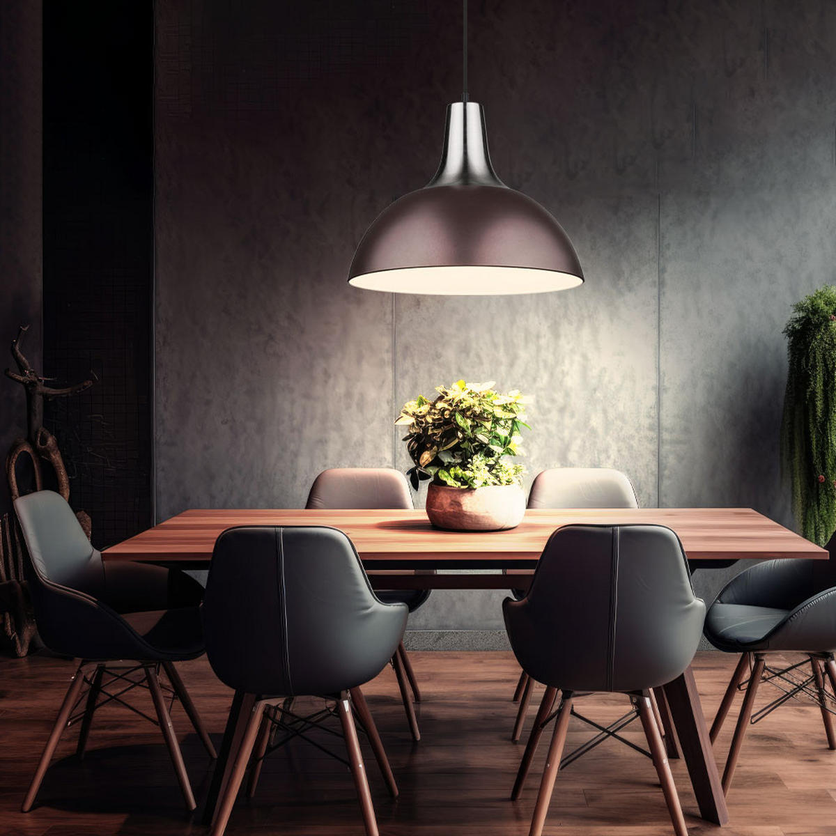 LED HÄNGELEUCHTE CONNY Bronze Nickel Matt - Bronzefarben, Metall (38/38/120cm) - Globo Lighting