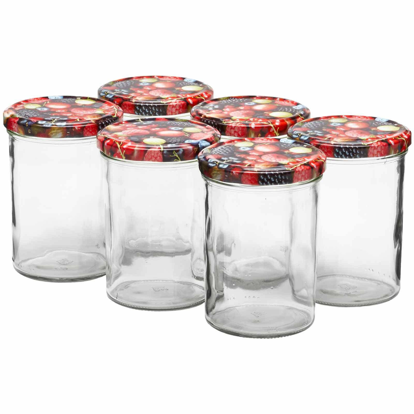 EINMACHGLÄSER / STURZGLÄSER Wildberries transparent 435 ml 6er Set - Transparent, Glas (0.44L) - Van Well