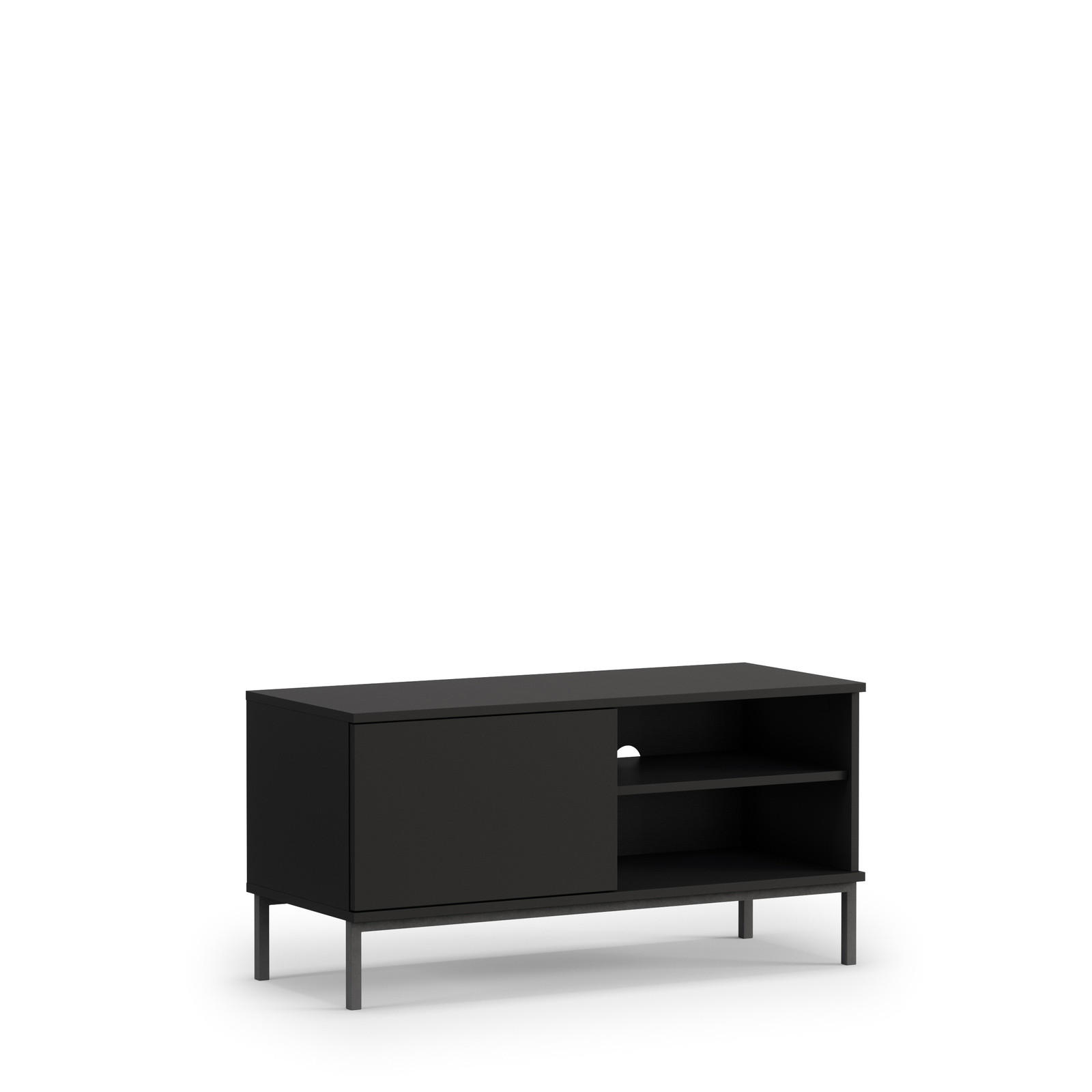 Ravio Tv-Lowboaard Schwarz 100x50x41 cm