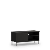TV-LOWBOAARD Dallas 1D 100 cm Schwarz - Schwarz, Holzwerkstoff/Metall (100/50/41cm) - Ravio