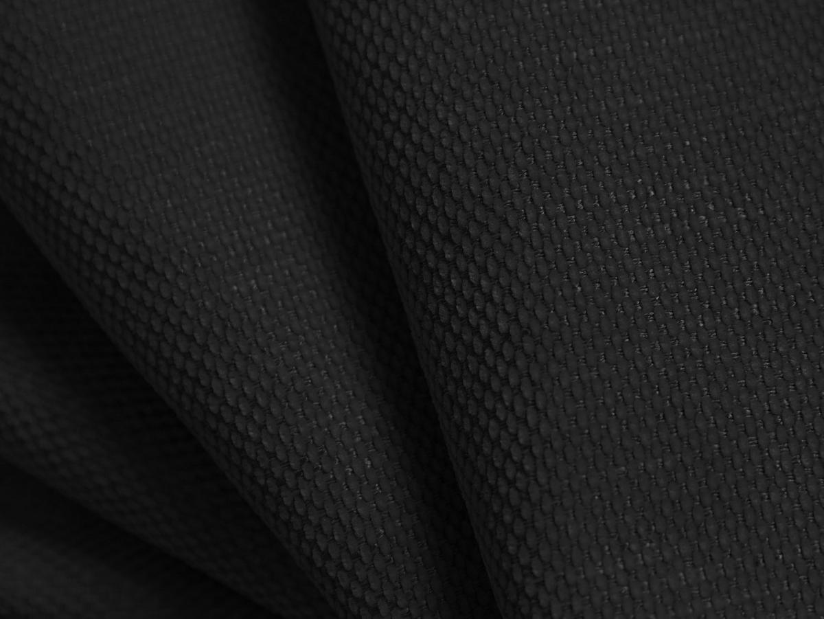 SOFA Molino aus strukturiertem Stoff schwarz 3 Sitzplätze - Schwarz, Textil (95/72/235cm) - Micadoni