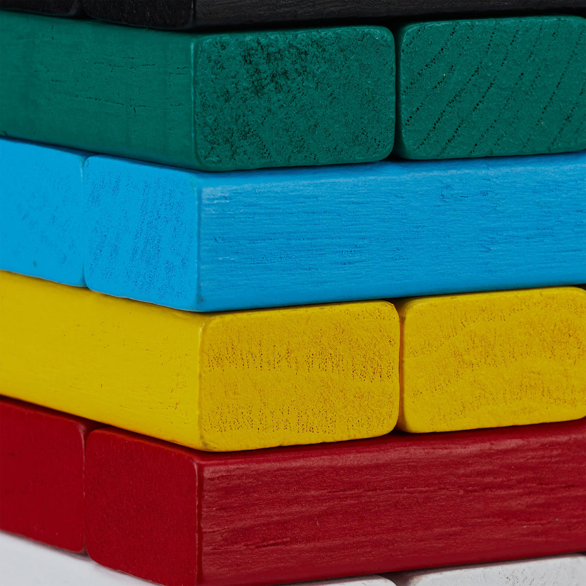 WACKELTURM - Multicolor, Holz (7.5/7.5cm) - Relaxdays