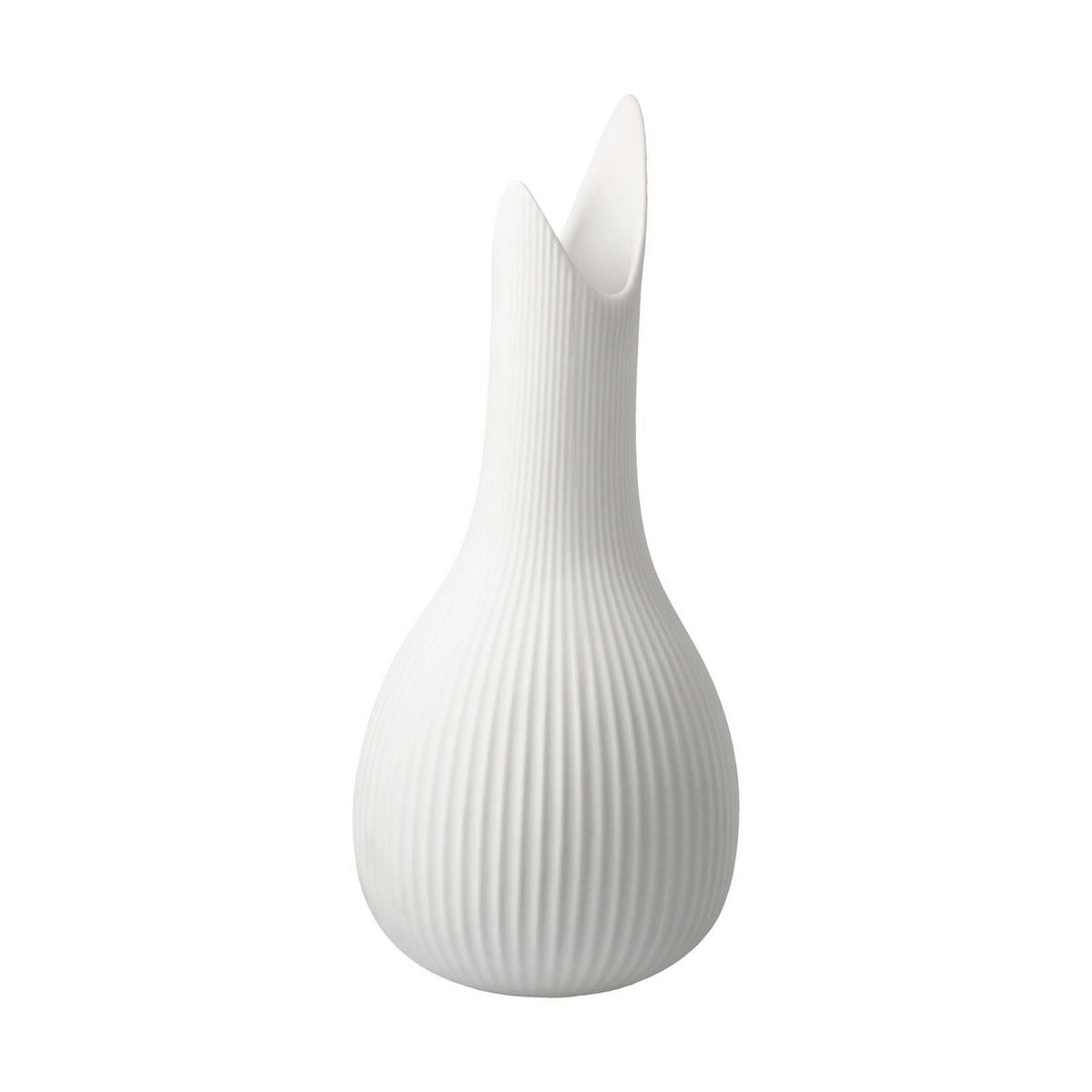 VASE Studio 8 Pure Raindrop weiß 25 cm - Weiß, Keramik (25cm) - Goebel
