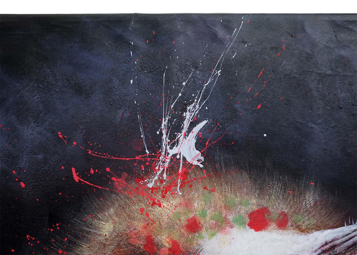 ÖLGEMÄLDE LÖWE Mehrfarbig - Multicolor, Textil (180/120cm) - MCW