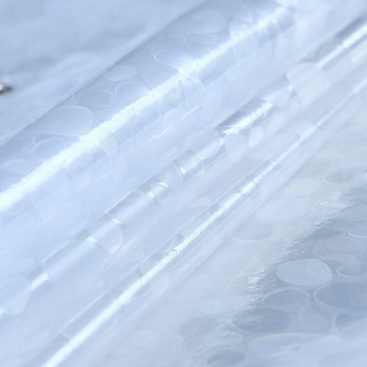DUSCHVORHANG schimmelresistent transluzent PEVA wasserdicht antibakteriell 180 x 200 cm - Transparent, Kunststoff (180/200cm) - MCBOSON