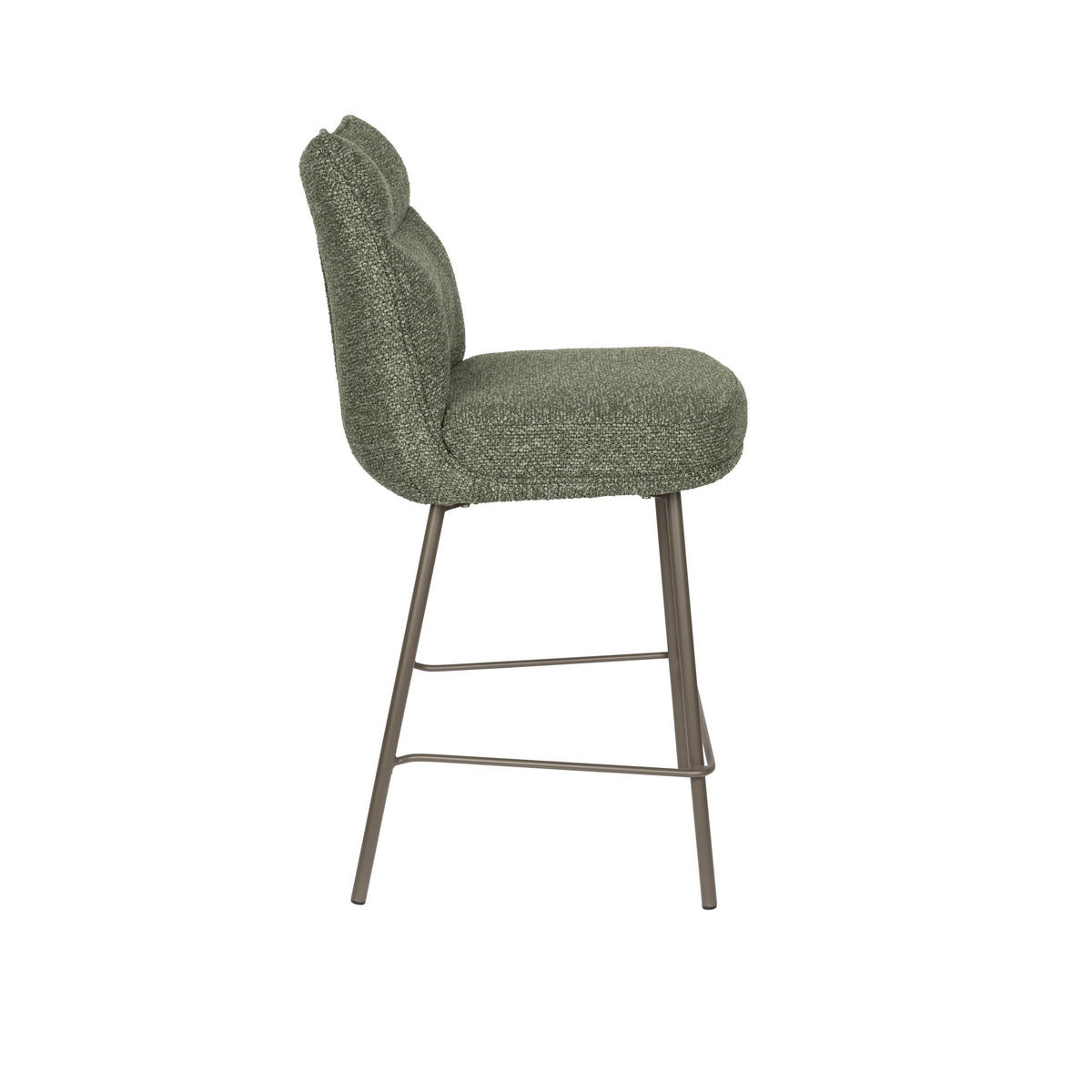 BARHOCKER Jacques mit Rückenlehne 65 cm Grün - 2 er Set - Grün, Kunststoff (43/100/54cm) - Housecraft Living