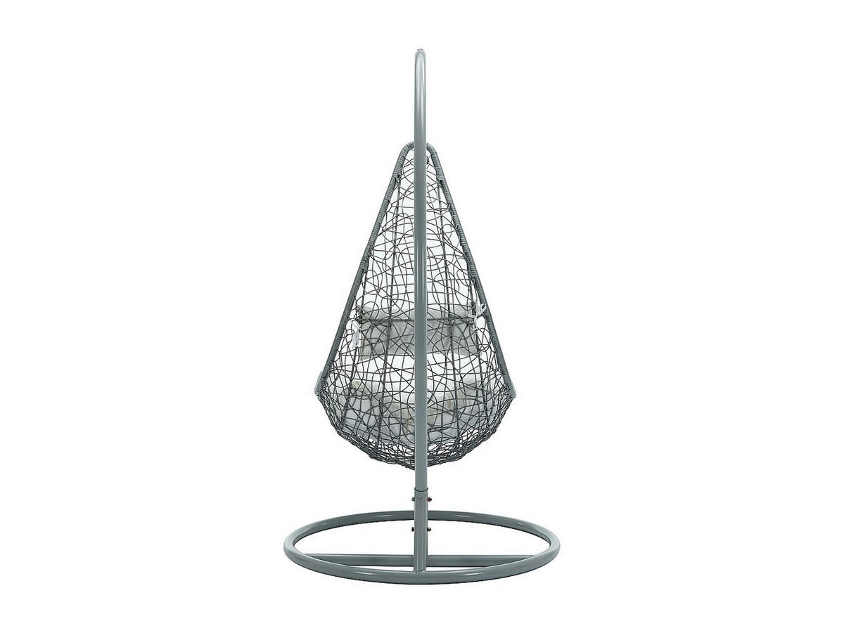 HÄNGESESSEL - 1 Person - Harz - Hellgrau - - Hellgrau, Kunststoff (105/197/105cm) - Vente-Unique