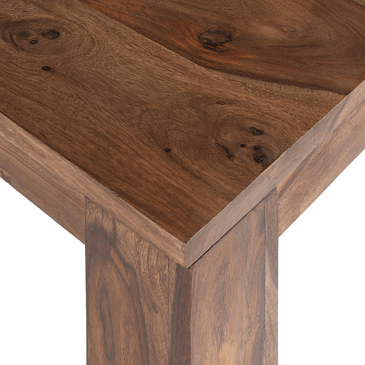 ESSTISCH - Sheesham massiv - gewachst - Sheeshamfarben, Holz (90/140/76cm) - home24