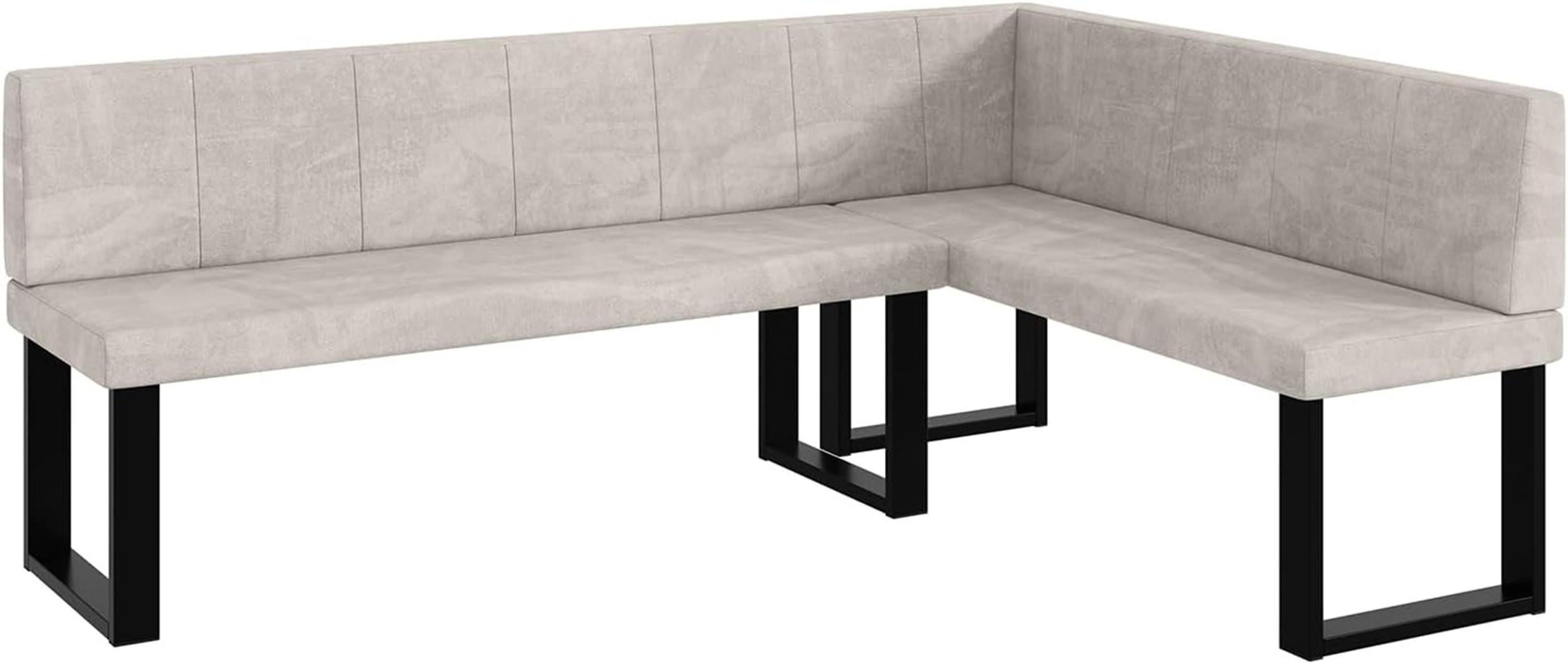 Meblini Eckbank Beige 196x142 cm