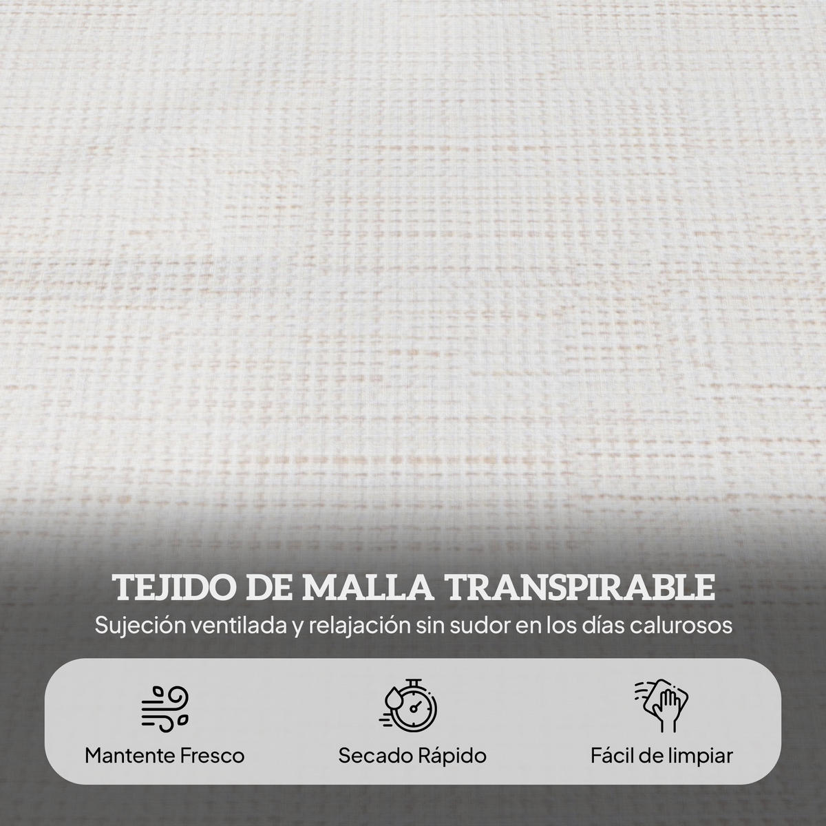 SONNENLIEGE Klappbare Gartenliege mit 4-fach verstellbarer 145 x 72 x 89 cm ,Creme - Creme, Metall (145/89/72cm) - Vallsero