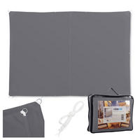 SONNENSEGEL - Anthrazit, Textil/Metall (300/200cm) - Relaxdays