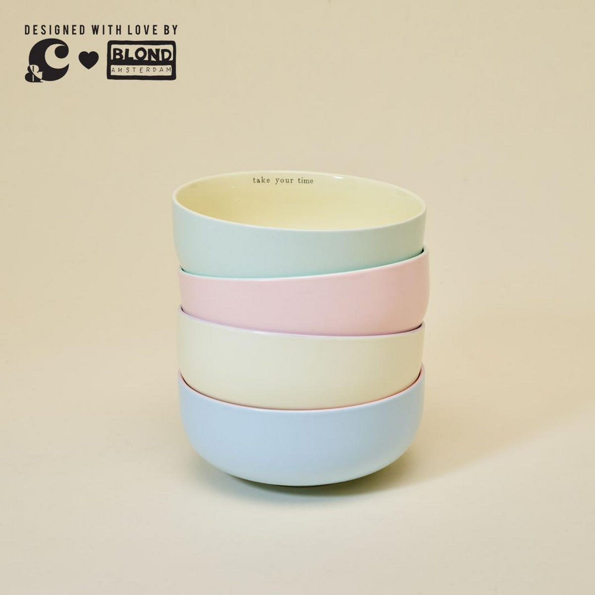 SCHALE Guilty Pleasure in Blau - 14cm - Multicolor, Keramik (15.5/6.7/15.5cm) - Blond Amsterdam