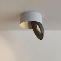 LED-AUFBAULEUCHTE Santa Neo Weiß/Schwarz Warmweiß - Schwarz/Weiß, Metall (10.8/10.8/5cm) - s.luce