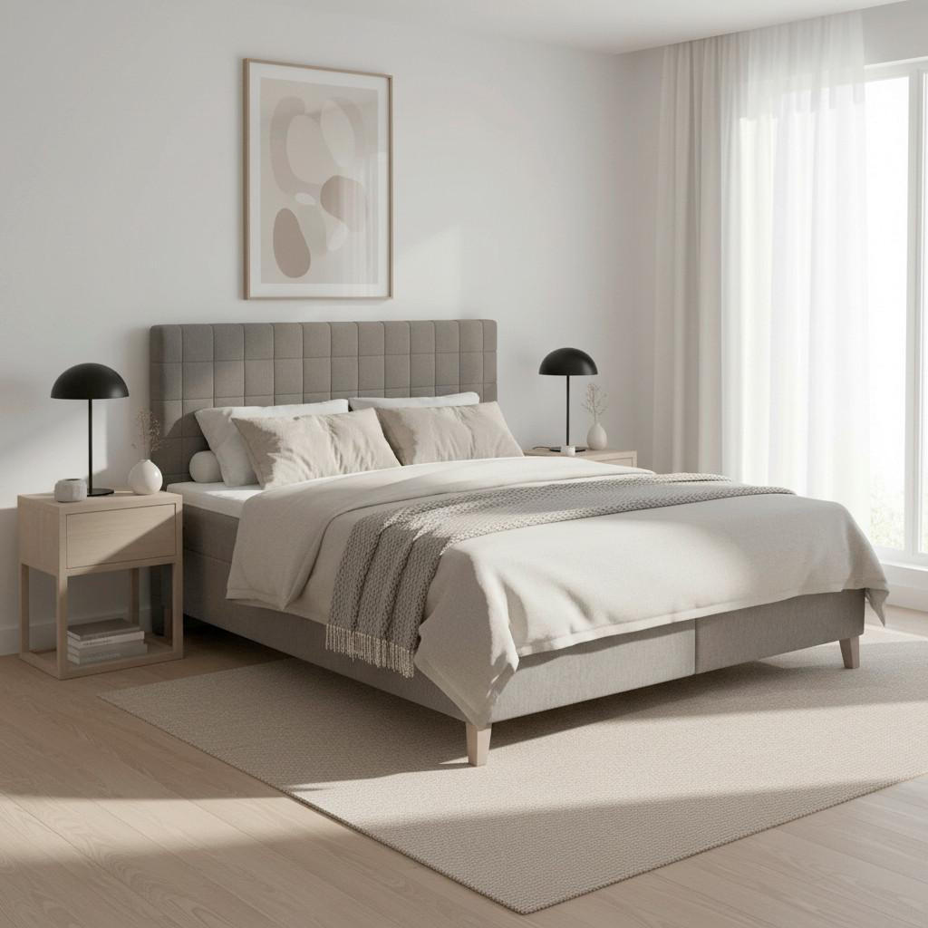 Bessagi Home Boxspringbett Grau