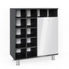 BADSCHRANK Fynn Weiß Hochglanz 78.4 x 91.6 cm - Weiß Hochglanz, Holzwerkstoff (78.4/91.6/34cm) - Vicco