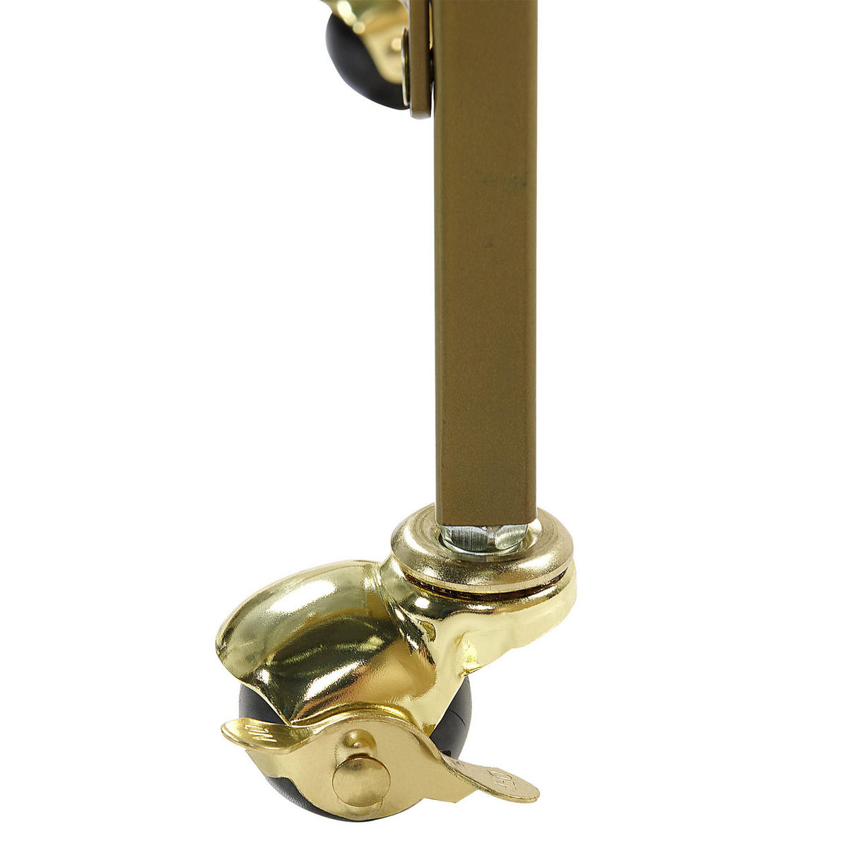 SERVIERWAGEN Gold Veneta - Goldfarben, Glas (66/90/40cm) - Beliani