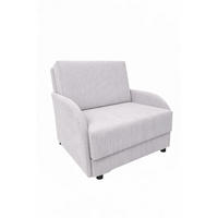 BETTSOFA TIGO Beige Velours-Stoff mit Schlaffunktion - Beige, Textil (105/88/90cm) - MASSENO