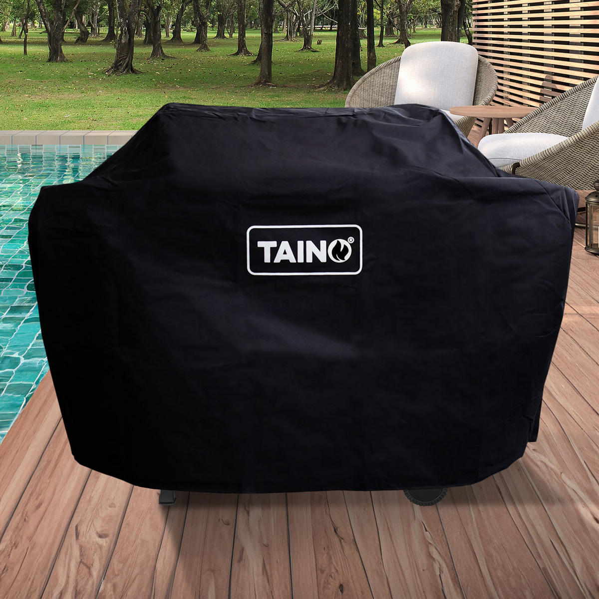 GASGRILL SET BASIC 4+1 - Schwarz, Metall (126/103/50cm) - TAINO
