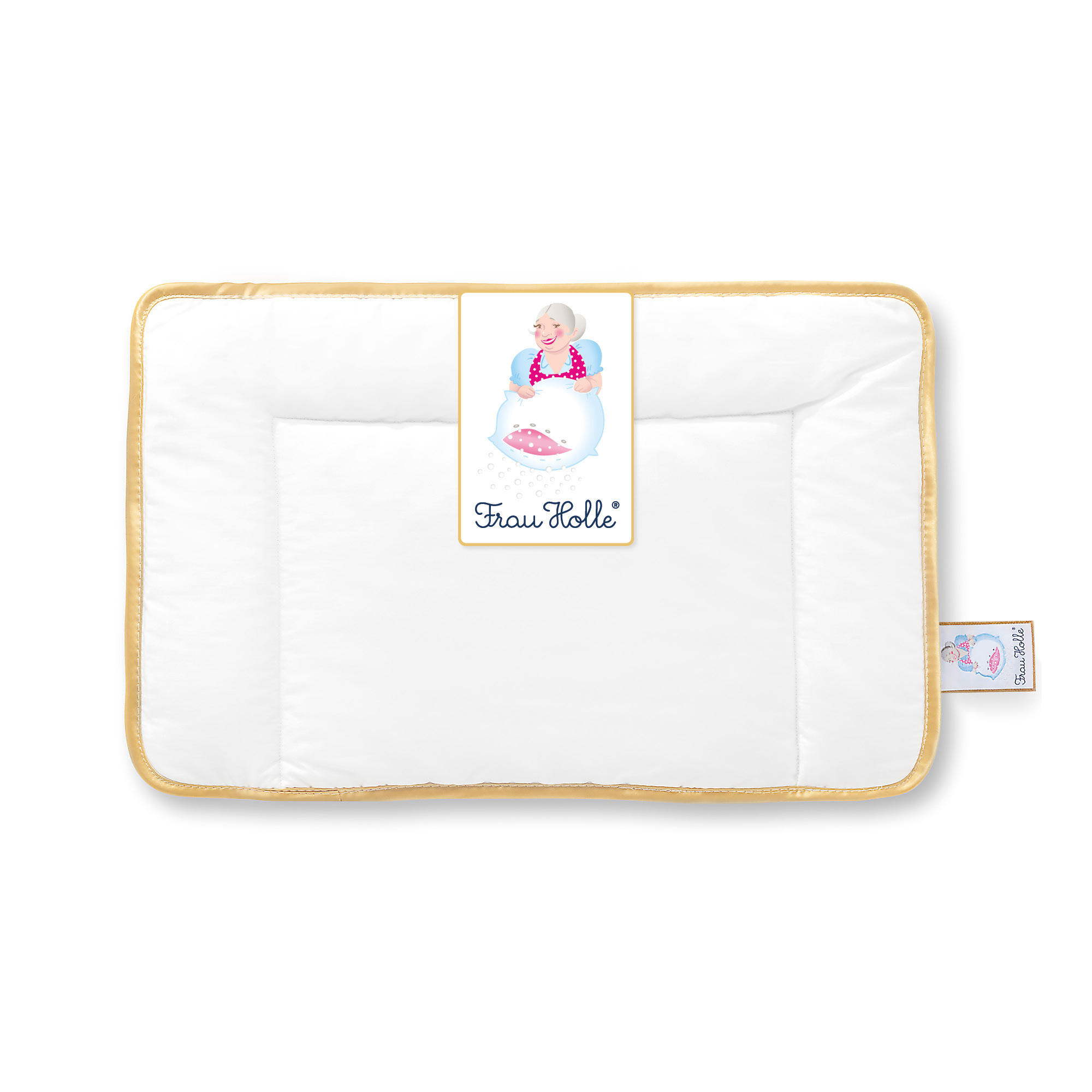 KINDERKOPFKISSEN KIDDYS Baumwolle weich - Weiß, Naturmaterialien/Textil (60/40cm) - Frau Holle